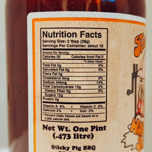 Sticky Pig Habanero BBQ Sauce
